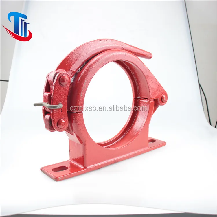 concrete pump pipe clamp with pedestal support coupling 5 inch DN125