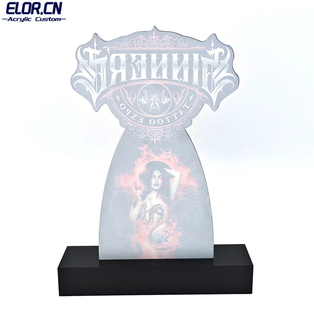 Elor Good Looking Custom Designs Made From High Transparency Acrylic Awards Trophy