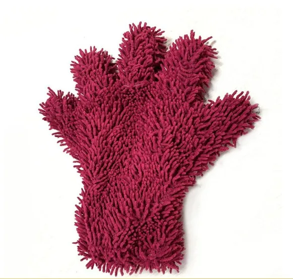 Chenile Automobile Wash Mitts Car Cleaning Glove Microfiber Double Side Chenille Car Cleaning Mitt