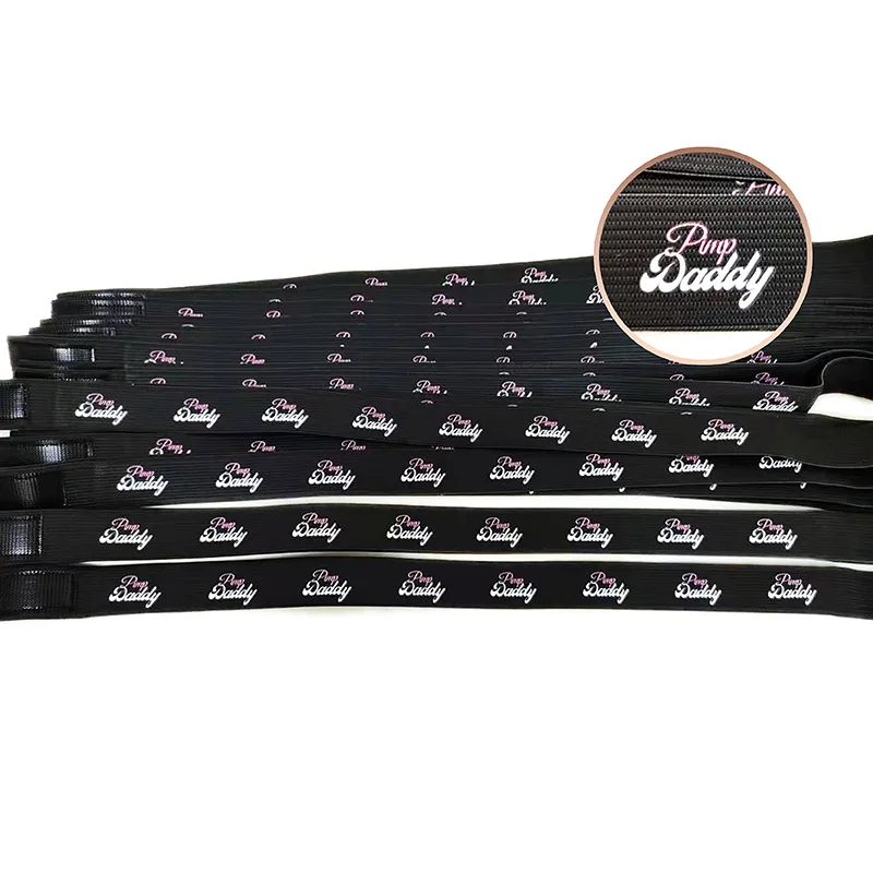 Hot Selling custom jacquard elastic band adjustable elastic band hair 3 cm elastic hair bands