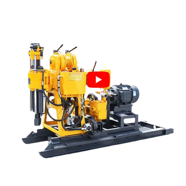 200m Depth Tractor Mounted Portable Drilling Rig For Water Well With Compressor