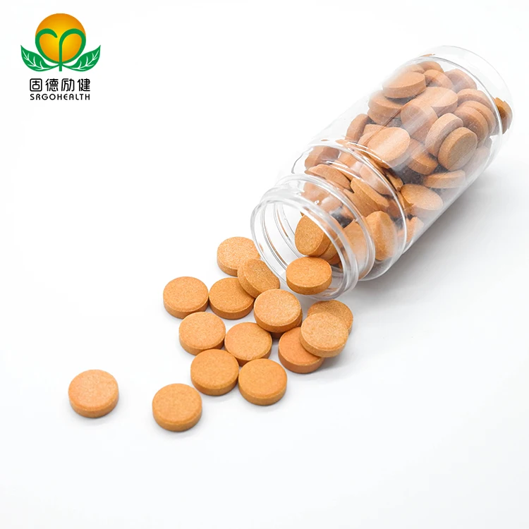 Immune System Booster Orange Flavor Pill 1500mg Chewable Vitamin C Tablet