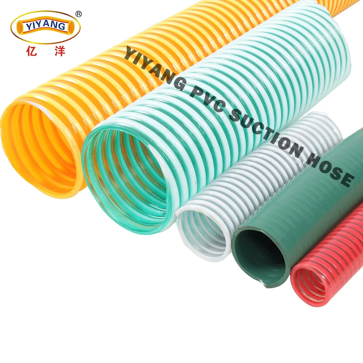 PVC Flexible Corrugated 1 2 3 4 To 8 Inch PVC Suction Hose For Sale