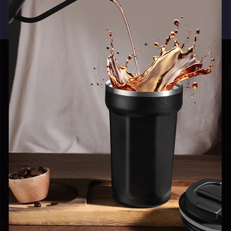 Insulated Coffee Mug Cup Wholesale 380ML 510ML Stainless Steel Travel Mugs Thermal Coffee Thermos