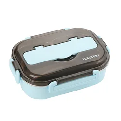 Wholesale High Quality 304 Stainless Steel Tiffin Lunch Box Leak Proof Lunch Bento Box with Cutlery for Adults & Kids