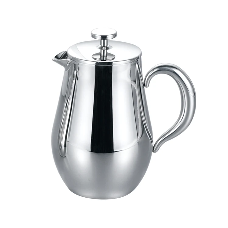 Food Grade Classics Manual Tea Maker Black French Coffee Press Stainless Steel Double Wall French Coffee Press Attractive Price