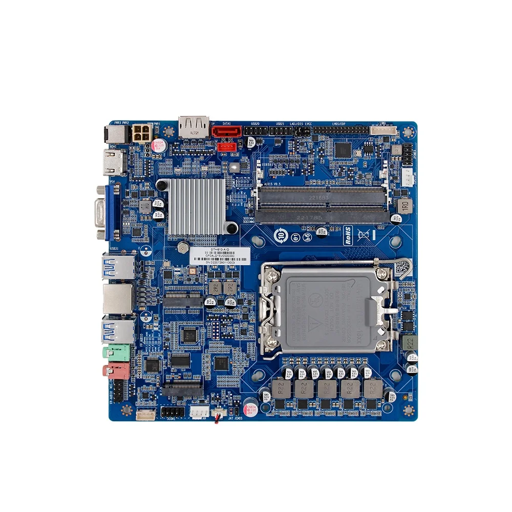 Maxtang 12th Gen Intel Alder Lake Processor with H610 chipset  based Mini ITX Motherboard 4 USB2.0 4 USB3.2 JCOM LAN