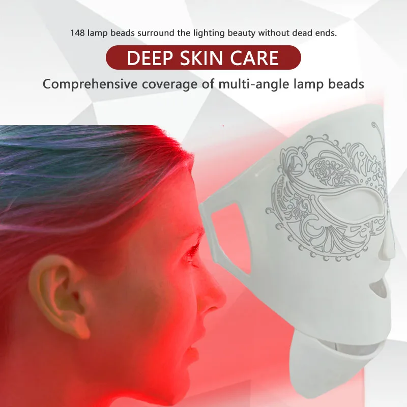 Anti Wrinkles Face Lift Skin Tightening Machine Face Firming Electric Face Toning Device Light Therapy Led Facial Masks