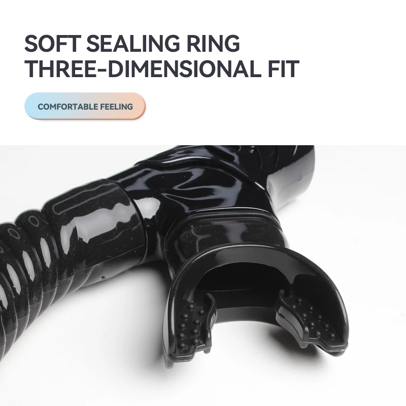 Frontal Snorkel Free Breath Diving Snorkel Tube Silicone Mouthpiece Snorkeling Gear With Headstrap Clip for Training Swimming