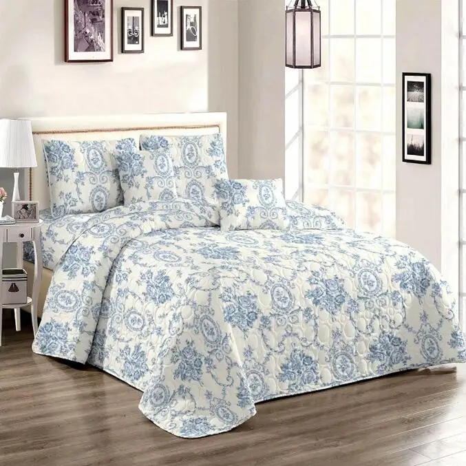 Factory Custom Premium Quality Soft Microfiber Lightweight Bedspreads Coverlets Easy Case Oversized Quilt Set