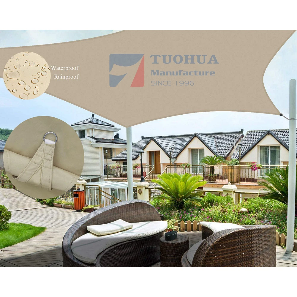 Heavy Duty Outdoor Garden Triangle Square Rectangle Commercial Waterproof Sun Shade Sail