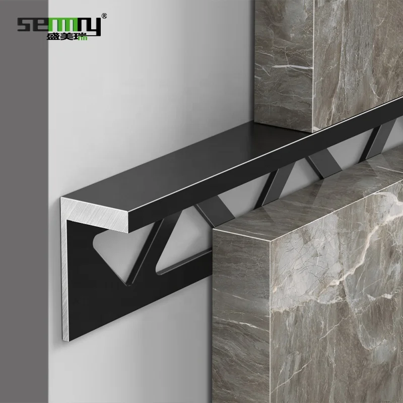 Aluminum tile profile Floor Decorative Wholesale Edge Aluminum Tile Profile Trim Corner