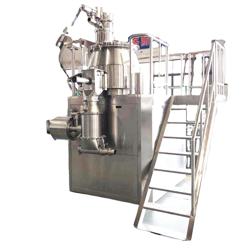 
 Jirui Pharmaceutical lab Industrial Organic fertilizer wet type powder micro mixer rotary granulator  