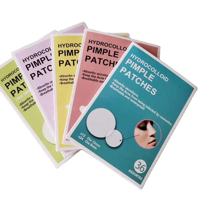 Оптовая продажа симпатичная звезда в форме сердца гидроколлоидная защита от прыщей нашивка с коробкой по индивидуальному заказу