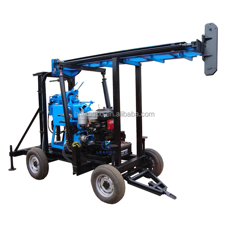 Professional Factory Price 200m Diesel Hydraulic Portable Water Well Drilling Rig/Water Well Drilling Machine