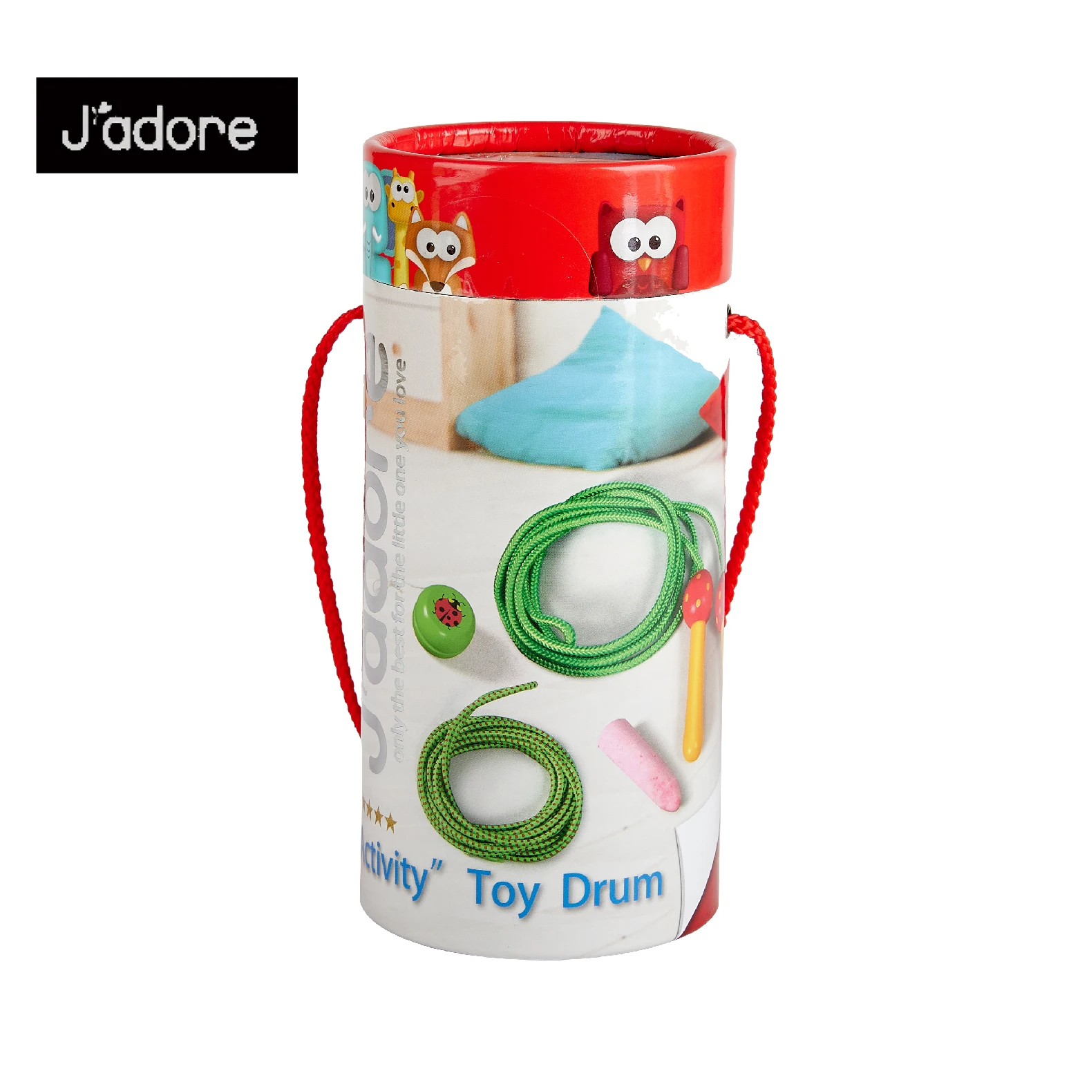 Promotion Education Outdoor Toys 4 Set Wooden Handle Jump Rope Rubber Band Yo-Yo Chalk Outdoor Education Toy Set for Kids