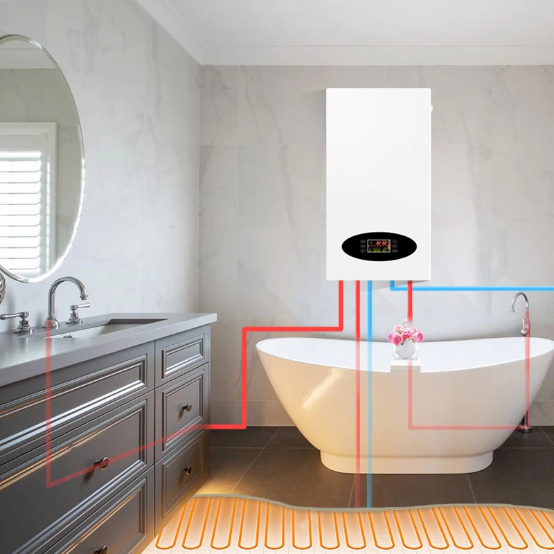 40L tank home heating system for house instant electric combi boiler electric boiler system for floor heating