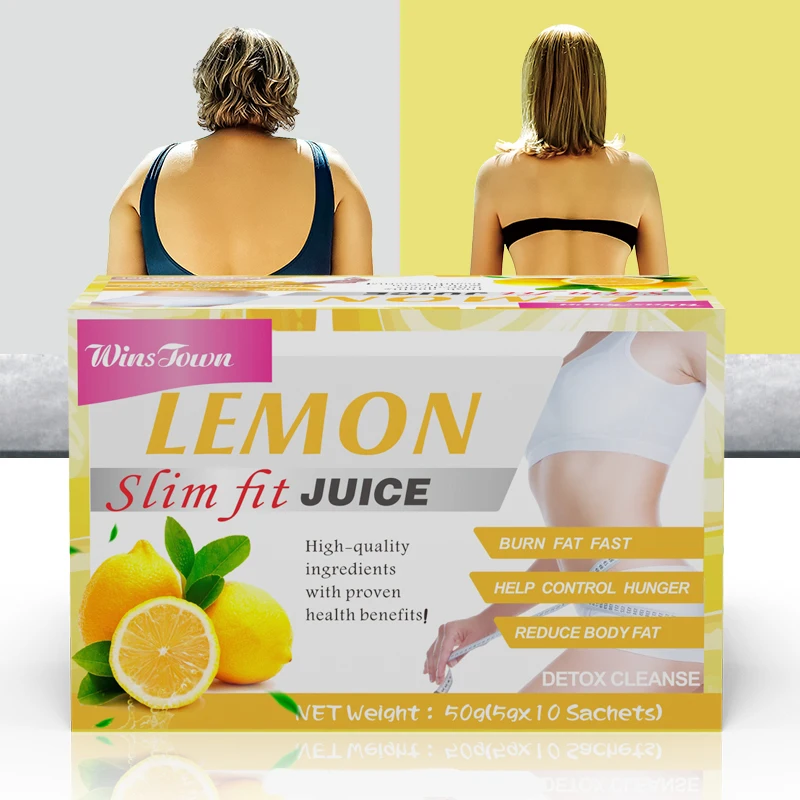 popular women supplement weight loss flat belly improve body shape diet fruit flavor drink slims lemon juice