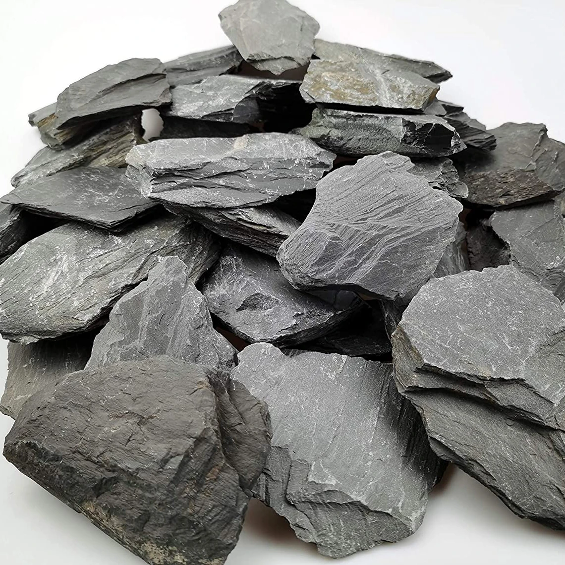 Объемный лист с сердечником от 1 до 3 дюймов из черного шифера для ландшафтного дизайна, сада, наземного покрытия и тротуаров