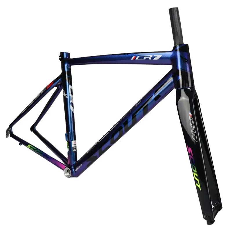 Bike Frame Ready to Ship or OEM Hot-Selling Road Bicycle Frame Mini Road Bike Frameset 700C With Carbon Fork Gravel Bike Parts