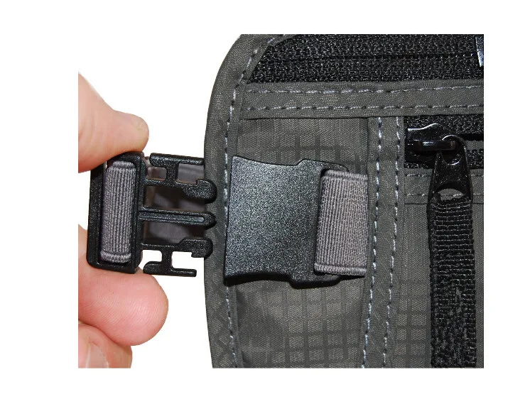 BSCI Factory Custom Slim Passport Holder RFID Blocking Travel Wallet Pouch Waist Money Belt