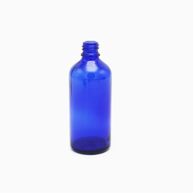 2022 new blue 100ml glass dropper bottle essential oil bottle
