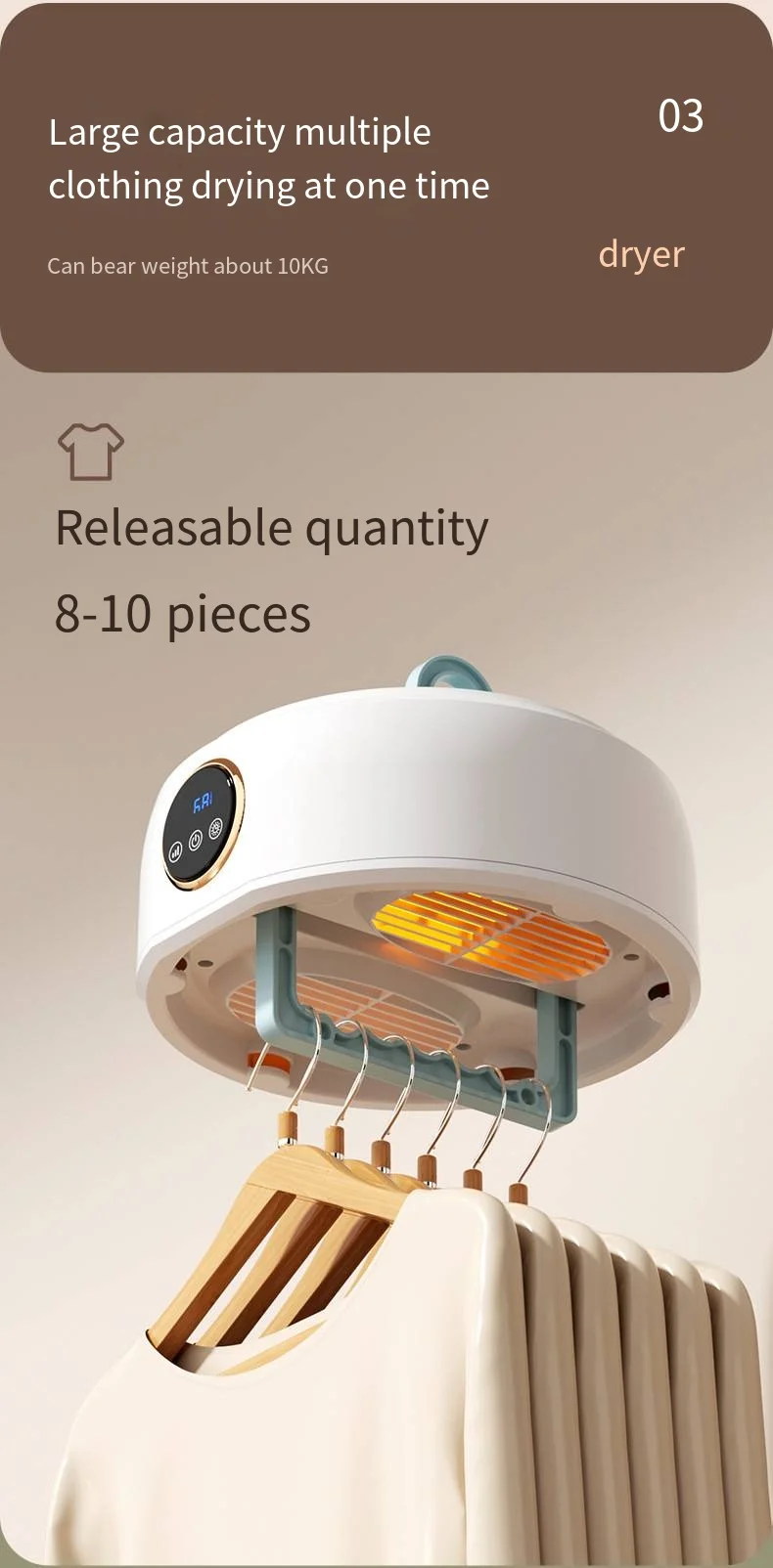 110v220v3D Cycle stereo drying portable timing commercial gift dryer Christmas gifts