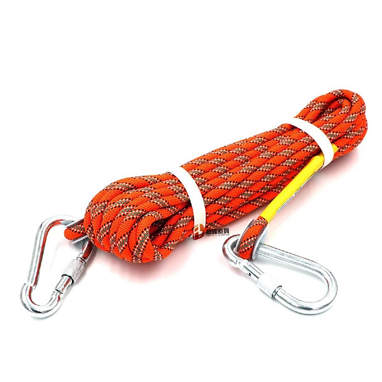Wholesale High Strength Braided Static Climbing Rope Mountaineering Security Rope Outdoor Safety Mountain Rope