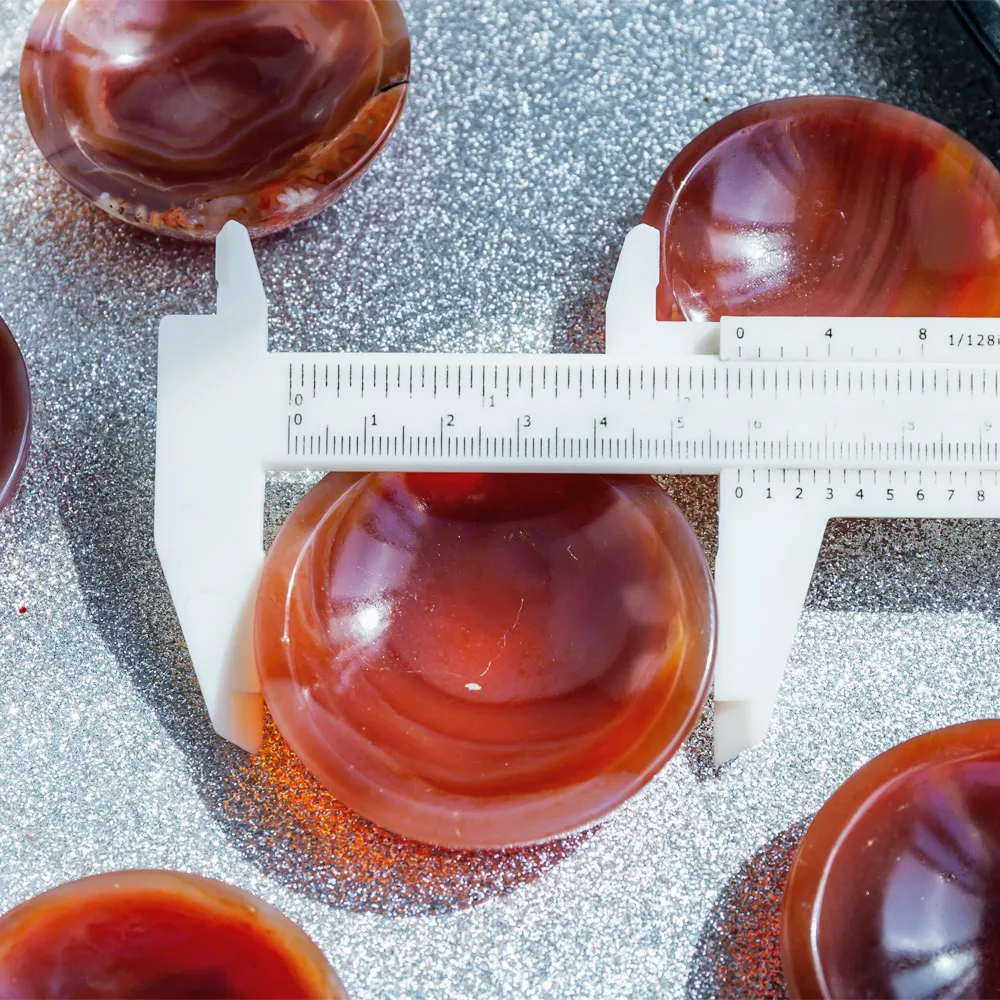 Hand carved natural quartz beautiful red carnelian bowl reiki healing crystals stone for decoration