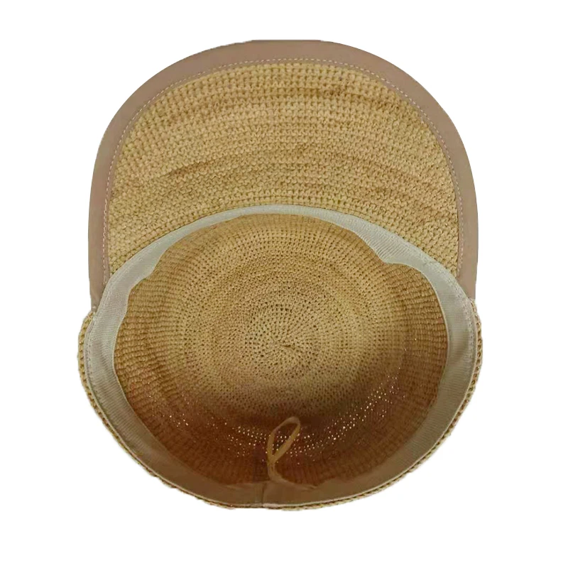 Wholesale Summer Holiday Wide Brim Lafite Women Straw Hats Simple Korean Lafite brimmed hat