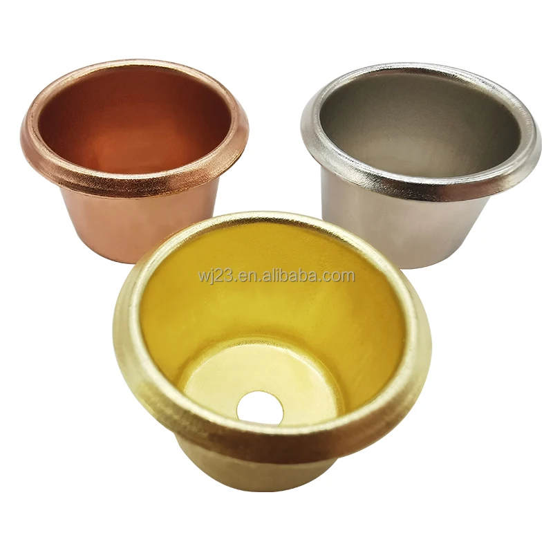 Factory price Wedding Decoration Steel aluminium cup for metal Candle Holders