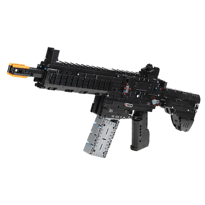 1178PCS Military Series HK416 Assault Rifle Assembly Building Block Model Birthday Gift For Boys New Year Gift