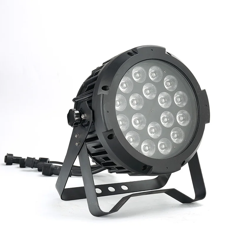 LEAHUA outdoor Led par can waterproof 18x10w rgbw 4in1 led flat mini stage light