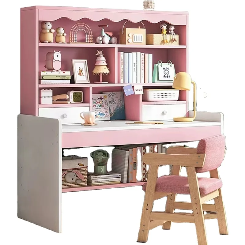 2023 News Hot sale Factory wholesale High Quality Modern Wood kids  Children Tables Kids Desk  Customizable color Computer Desk