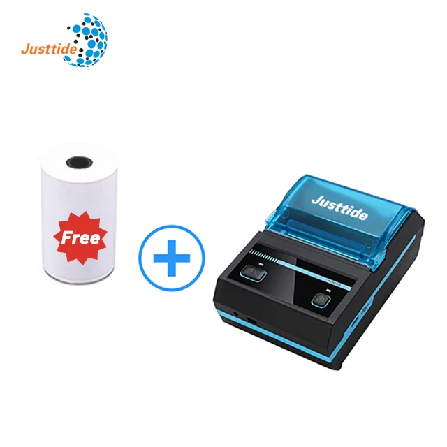 Беспроводной портативный мини-bluetooth-принтер 58 мм, бумажный pos-терминал с ручным Wi-Fi термочековым принтером
