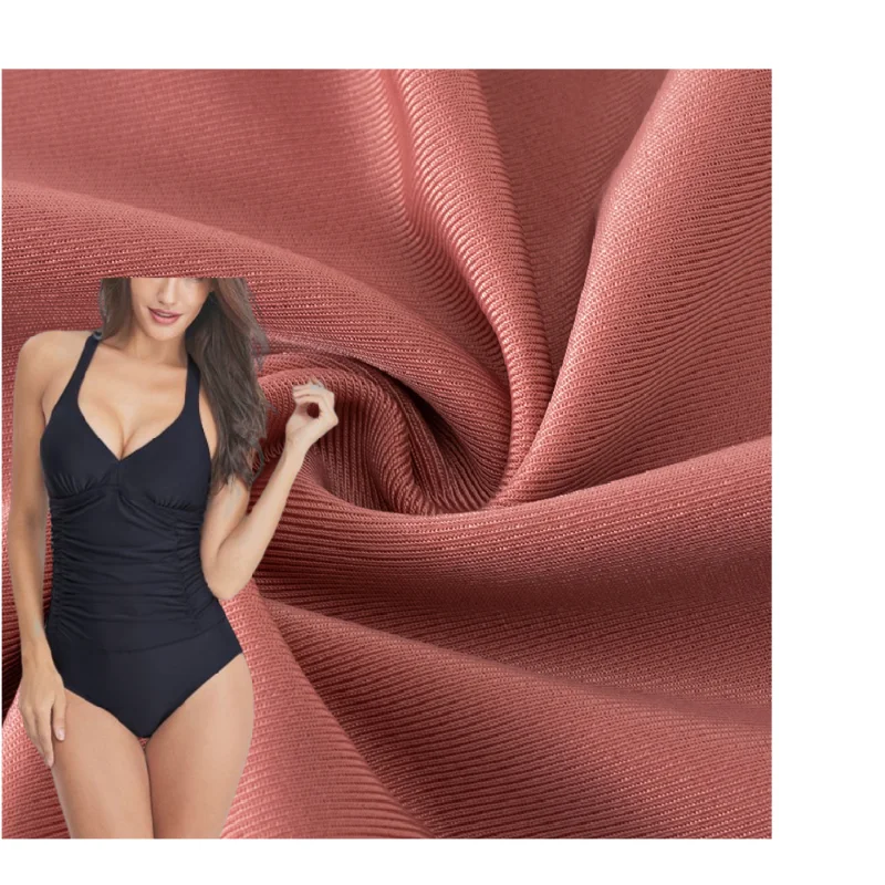 Latest 88% polyester 12% Spandex sweat absorption elastic spandex polyester satin fabric for swimwear