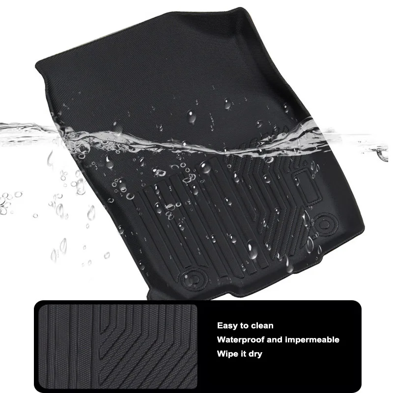 car interior accessories left hand driver TPE carpet liner for Chevrolet Traverse