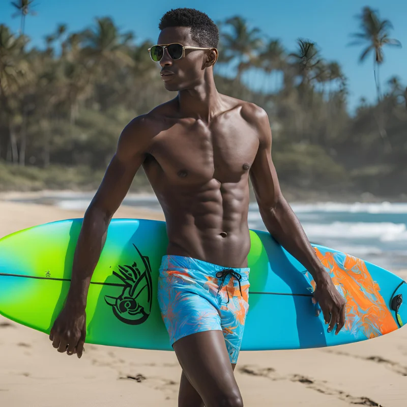 Fast Delivery Mens Light Weight Stretch Soft Quick Dry Boardshorts Swim Surf Short Pants Swimwear Board Shorts