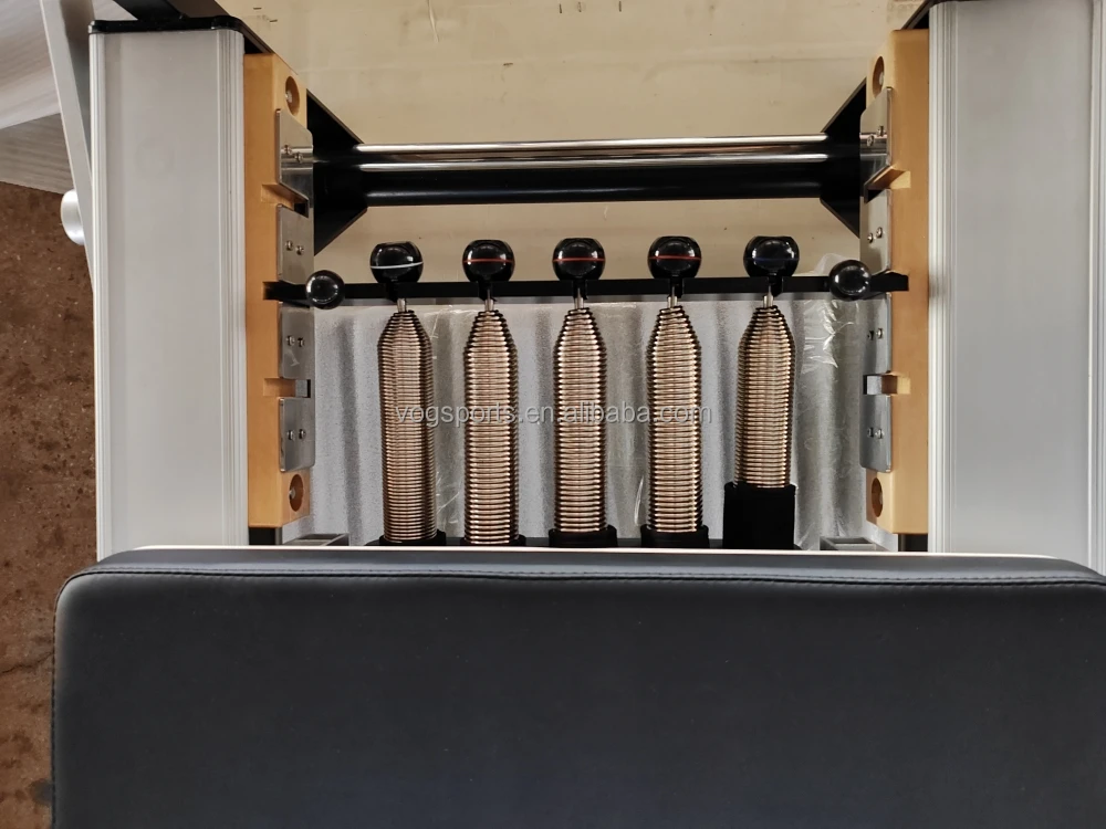 Gym Fitness Equipment Pilates Training Bed 2 In 1 Pilates Reformer Machine With Tower