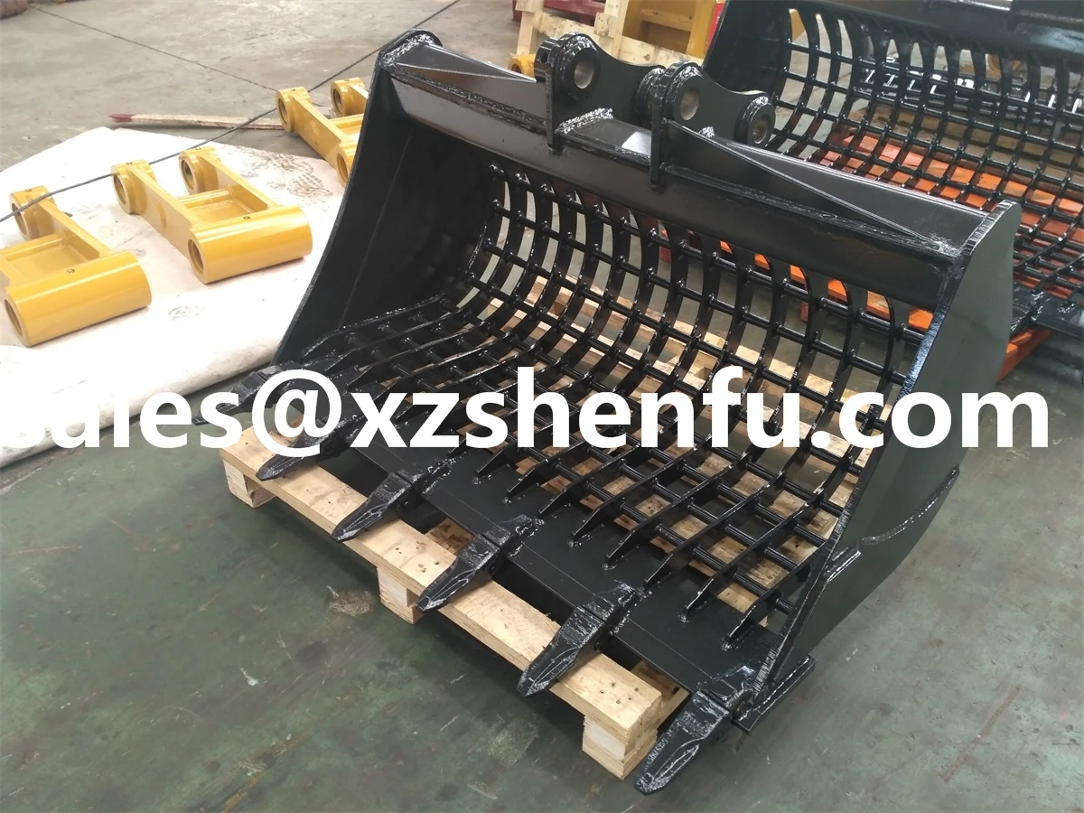 5 ton excavator skeleton bucket wide 1200mm with teeth sieve buckets for sale