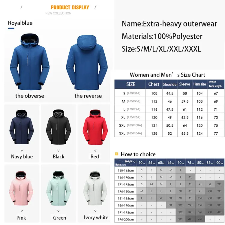 Factory Hot Sale Winter Soft Shell Jacket Softshell Jackets Crane Sports Fleece Lined For Women&Men