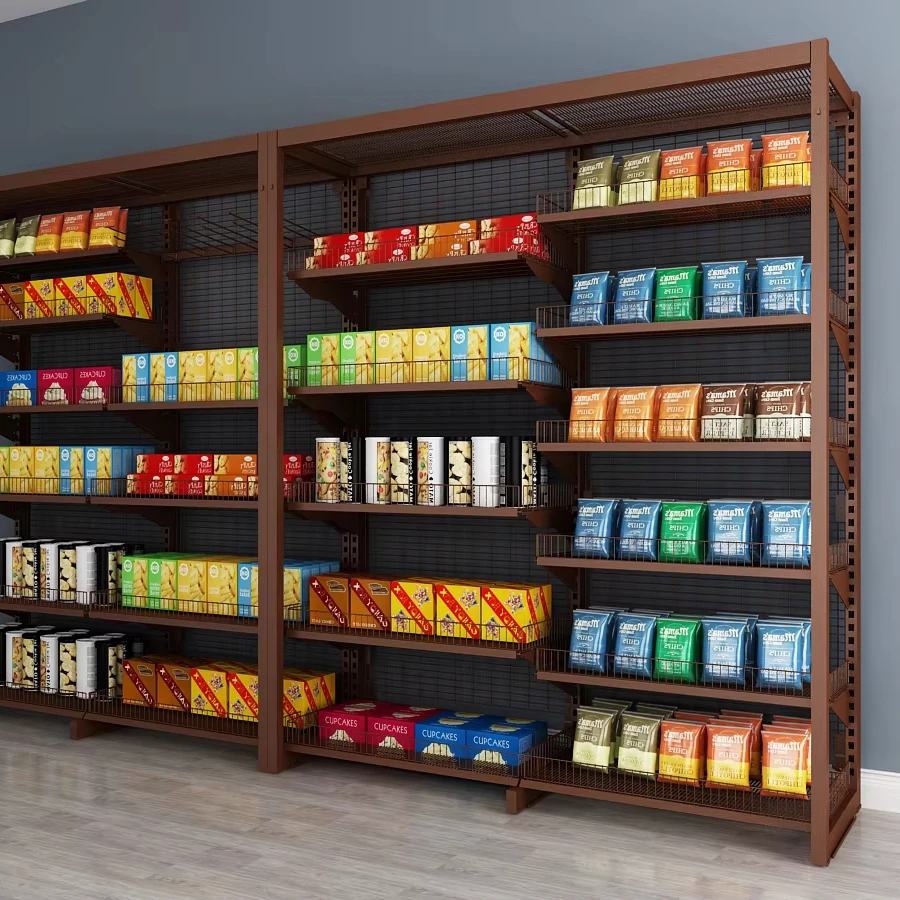Store Supermarket Supplies Adjustable  Wire Racking System Wire Racking Shelves Grocery Store Metal Display Racks Shelving
