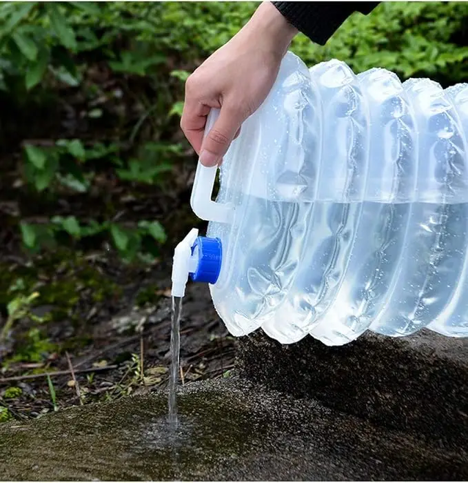 Peakout Outdoor Telescopic BPA Free Collapsible Water Bucket Storage Water Container Light tank for Outdoor Camping Driving