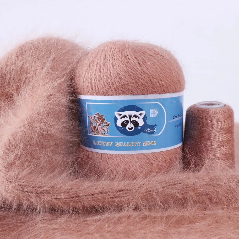 Manufacture good quality mink fur yarn mink yarn wool