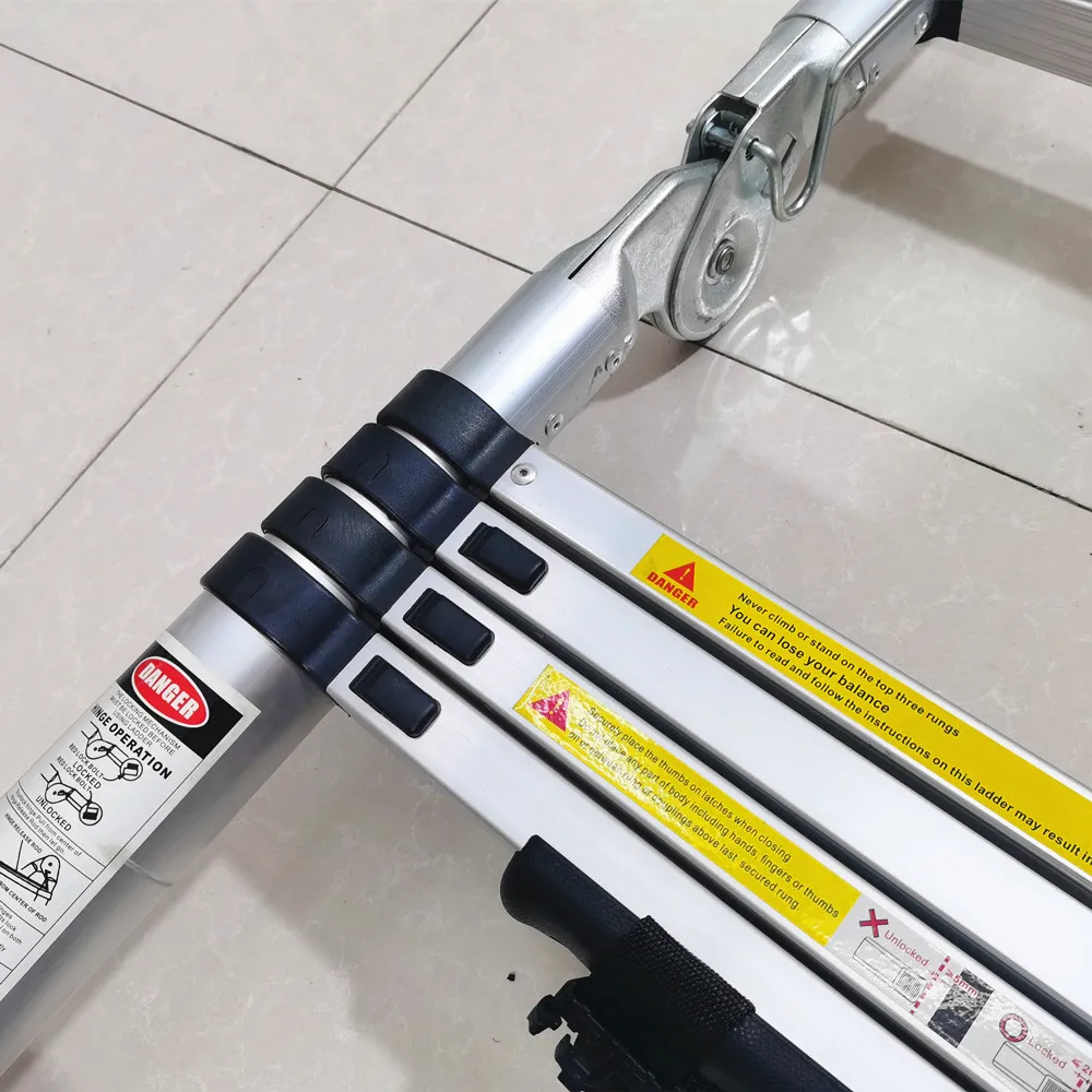 30cm / 40cm Step Distance Retractable Multifunctional Aluminum Telescopic Ladder