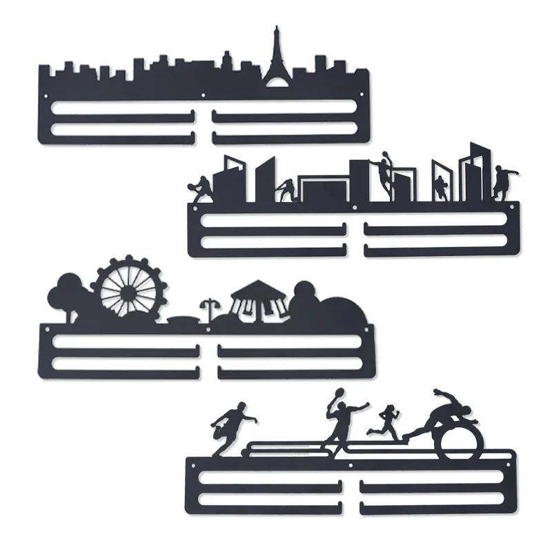 Подгонянная металлическая вешалка для медалей Спортивная стойка хранения креативный Железный крючок