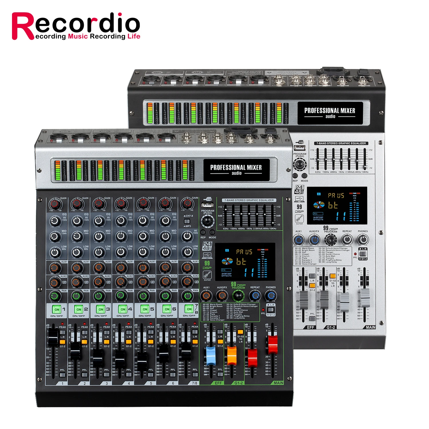 GAX-MK8 профессиональный микшер звуковой процессор 2 группы 99DSP 8 каналов