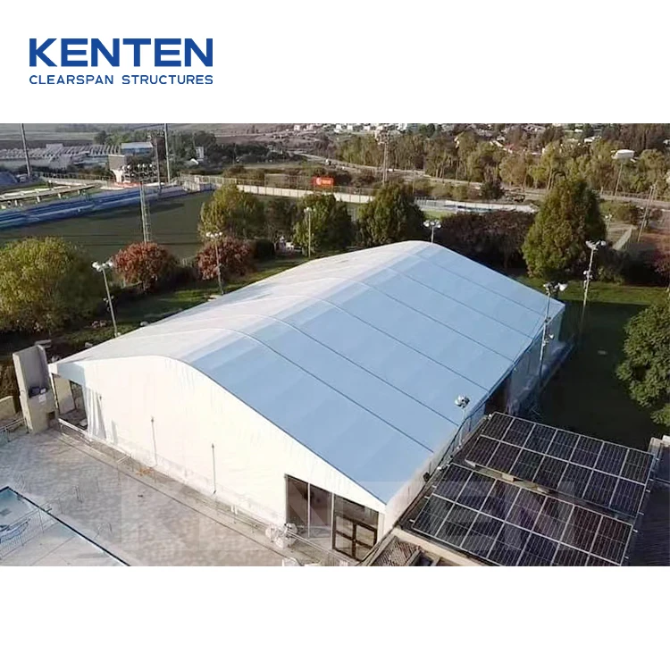 KENTEN high quality aluminum frame pvc swimming pool canopy hard cover enclosed cover outdoor sports tent for swimming pool