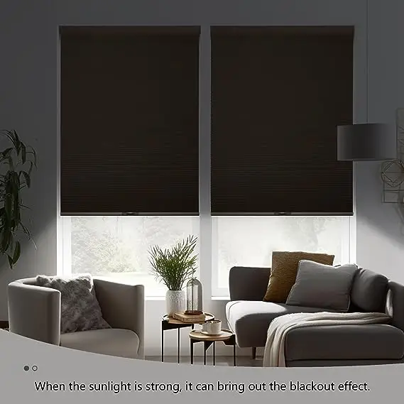 Professional Large Factory Anti-uv Honeycomb Blinds Cellular Fabric Double Cellular Honeycomb Blinds