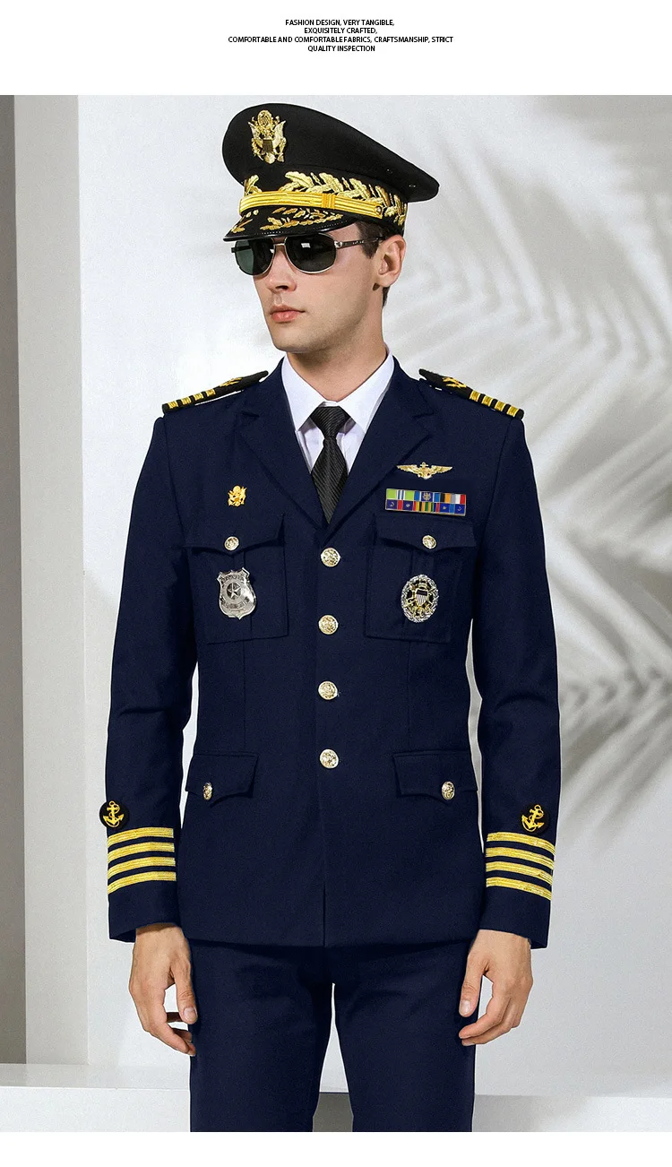 Wholesale Uniform Work Clothes Customize Guardian Uniform Scrub Universal Buttons Suit Hotel Etiquette Gatekeeperl